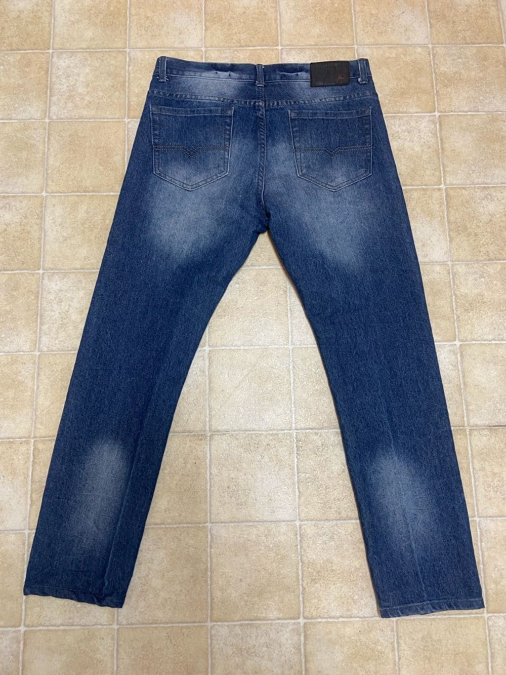 Vintage Genes Lives In Denim Men's Straight Jeans - Dark Blue Sz 32x30 Slim Fit